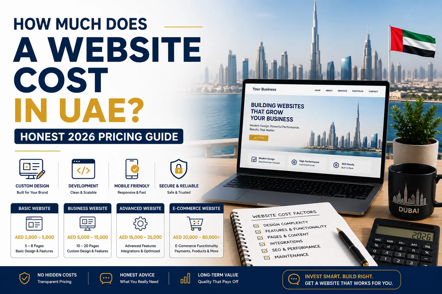 How Much Does a Website Cost in UAE? Honest 2026 Pricing Guide
